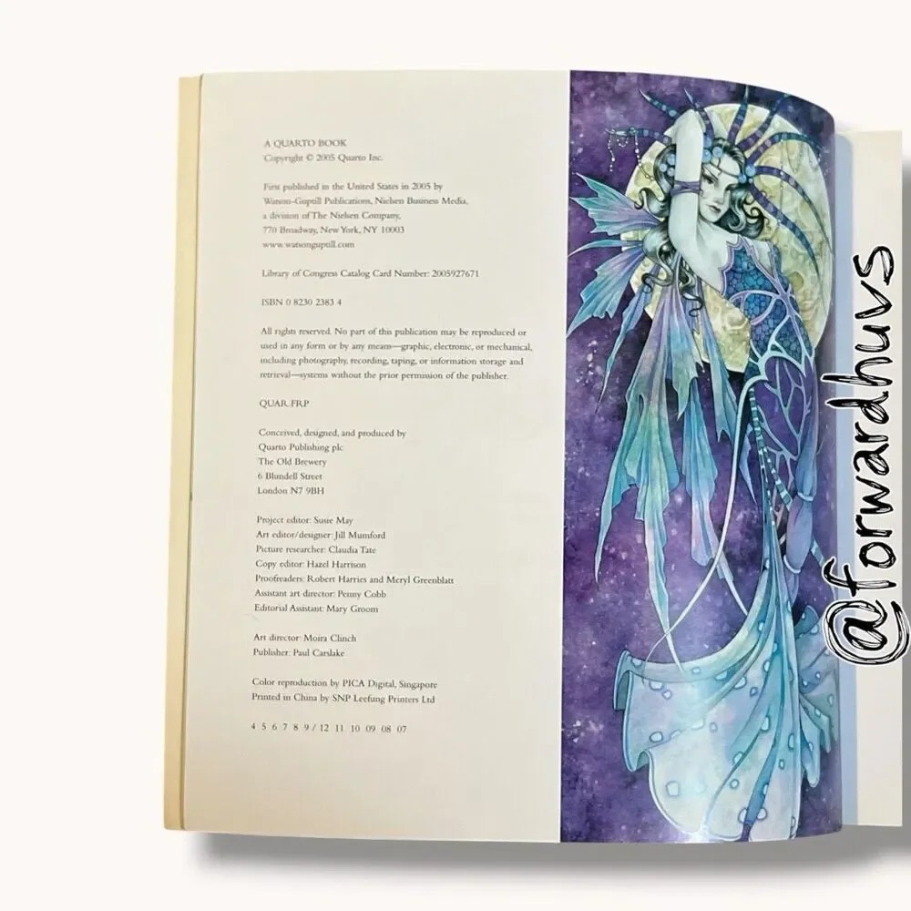 How to Draw and Paint Fairies Linda Ravenscroft Softcover Art Guide